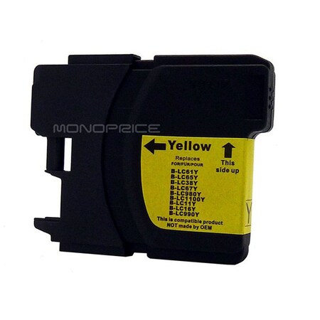 Monoprice compatible Brother LC61/65Y inkjet- yellow (High Yield) 9614